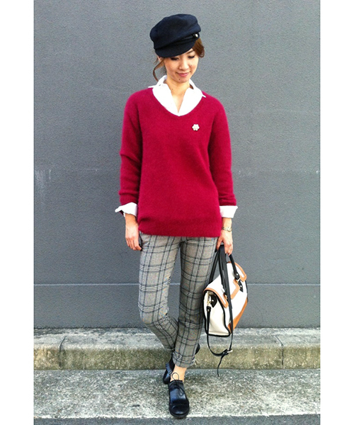 LOUNGEDRESS(ラウンジドレス)の「ヒールピン付きシャツ(シャツ/ブラウス・レディース・オフホワイト/パープル/サックスブルー・フリ-)」の17枚目の写真