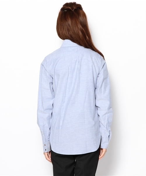 LOUNGEDRESS(ラウンジドレス)の「ヒールピン付きシャツ(シャツ/ブラウス・レディース・オフホワイト/パープル/サックスブルー・フリ-)」の4枚目の写真