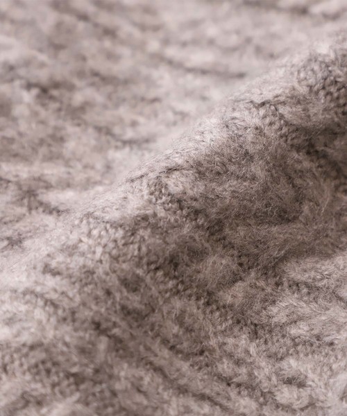 one after another NICE CLAUP（ワンアフターアナザーナイスクラップ）の「ケーブルニットタイトスカート（スカート・レディース・アイボリー/ブラック/グレー/オレンジ系その他・FREE）」の19枚目の写真