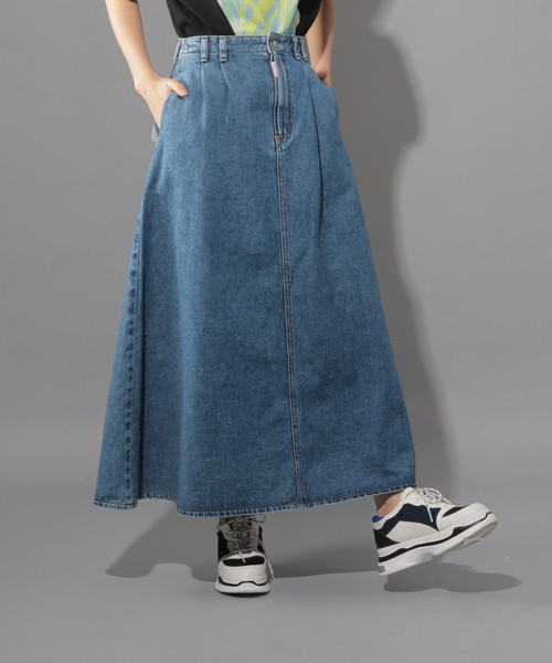 Pageboy ページボーイ の Something Pageboy 別注 デニムフレアスカート デニムスカート Wear Pageboy ページボーイ の Something Pageboy 別注 デニムフレアスカート デニムスカート Wear