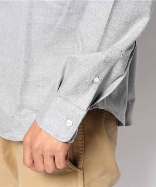 EDIFICE（エディフィス）の「◇サキソニーボタンダウンシャツ（シャツ/ブラウス・メンズ・ホワイト/ネイビー/ボルドー/ライトグレー・44/46/50/48）」の9枚目の写真