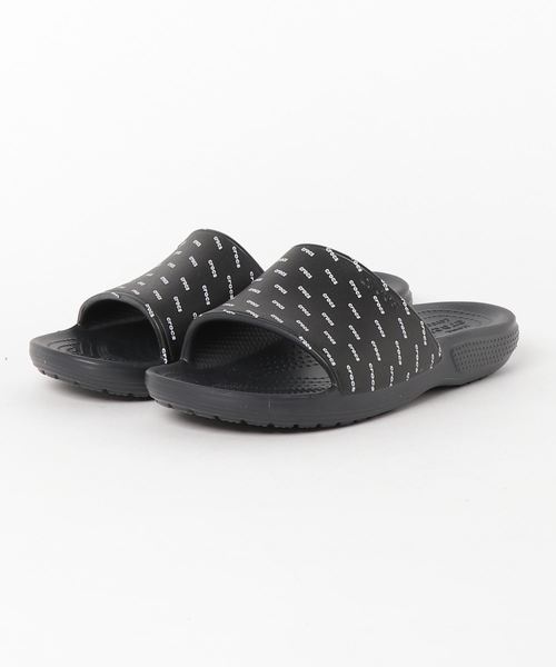crocs(クロックス)の「crocs クロックス Classic II Seasonal Graphc Sld 205590-066 Black/White(サンダル・メンズ・ブラック・25.0cm/26.0cm/27.0cm/23.0cm/24.0cm/28.0cm/29.0cm/22.0cm)」の1枚目の写真