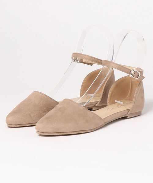 KOBE LETTUCE（コウベレタス）の「アンクルストラップサイドカットフラットポインテッドトゥパンプス（パンプス・レディース・ベージュ/グレー/サックスブルー/ライム/レッド/ブラック/ラベンダー/ブルー系その他・L/LL/M/S）」の13枚目の写真