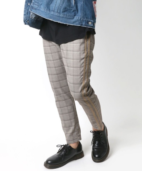 Lazar（ラザル）の「サイドラインアンクルテーパードパンツ/イージーパンツ（その他パンツ・メンズ・ブラック/グレー系その他/ベージュ系その他・M/L）」の3枚目の写真