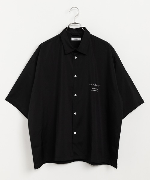 WEGO(ウィゴー)の「WEGO/ロゴプリントオーバーシャツ(シャツ/ブラウス・メンズ・ピンク/ワイン/ブラック・MEDIUM/LARGE)」の11枚目の写真
