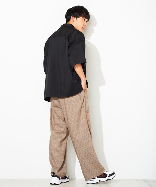 WEGO(ウィゴー)の「WEGO/ロゴプリントオーバーシャツ(シャツ/ブラウス・メンズ・ピンク/ワイン/ブラック・MEDIUM/LARGE)」の12枚目の写真