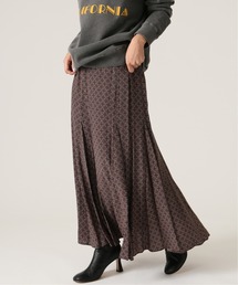 オーナメントプリントスカート◆