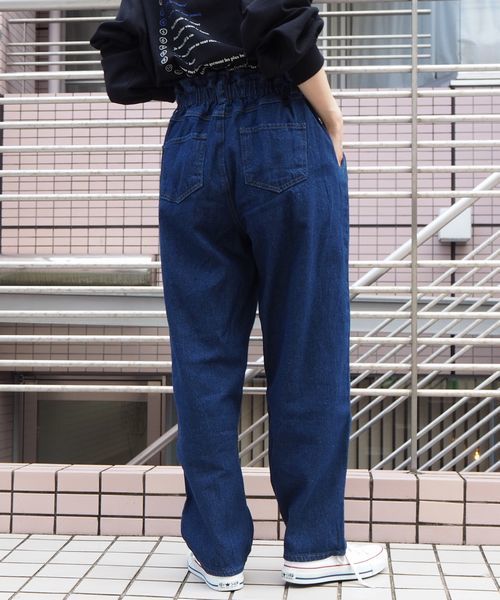 tiptop（ティップトップ）の「【web限定アイテム】ウエスト総ゴムパンツ（デニムパンツ・レディース・ブラック/ネイビー/ブルー/アイボリー・FREE）」の21枚目の写真