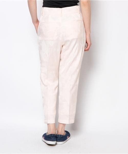 CIAOPANIC（チャオパニック）の「【Ciaopanic】ジャガードタックPT（スラックス・レディース・ブラック/ダークグリーン/オフホワイト・SMALL/MEDIUM）」の8枚目の写真