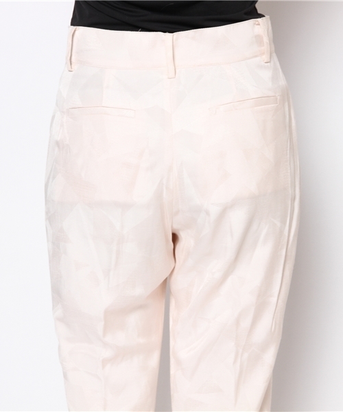 CIAOPANIC（チャオパニック）の「【Ciaopanic】ジャガードタックPT（スラックス・レディース・ブラック/ダークグリーン/オフホワイト・SMALL/MEDIUM）」の6枚目の写真