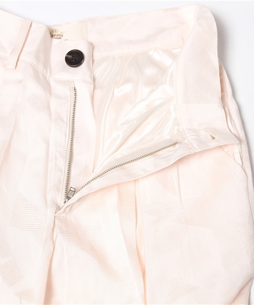 CIAOPANIC（チャオパニック）の「【Ciaopanic】ジャガードタックPT（スラックス・レディース・ブラック/ダークグリーン/オフホワイト・SMALL/MEDIUM）」の11枚目の写真