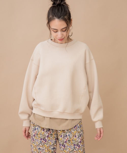 Munich（ミューニック）の「ダブルフェイスリブカットソー　2WAYブルゾン/プルオーバー（ブルゾン・レディース・ブラック/カーキ/ライトグリーン/ライトベージュ・FREE）」の19枚目の写真