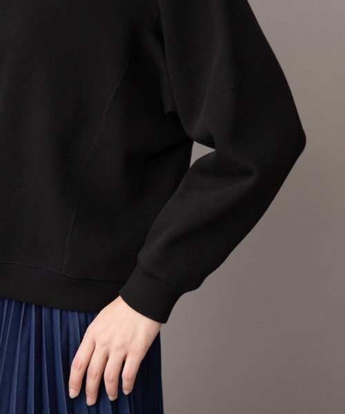 Munich（ミューニック）の「ダブルフェイスリブカットソー　2WAYブルゾン/プルオーバー（ブルゾン・レディース・ブラック/カーキ/ライトグリーン/ライトベージュ・FREE）」の12枚目の写真