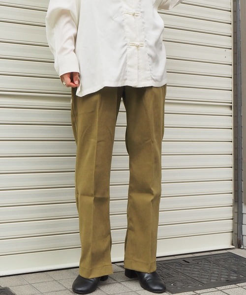 tiptop（ティップトップ）の「【web限定アイテム】センタープレススリットパンツ（スラックス・レディース・ブラウン/ダークブラウン/スモークピンク/ブラック/ライトグリーン/ブルー/イエロー系その他・FREE）」の11枚目の写真