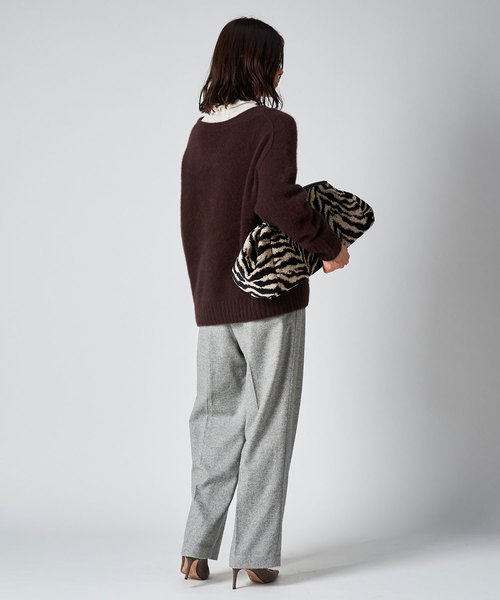 Whim Gazette FOX Vネックニット&カーディガンセット