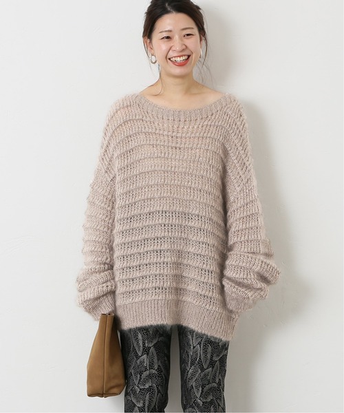 JOURNAL STANDARD(ジャーナルスタンダード)の「【NEU】シルクモヘヤ スカシガラプルオーバー(ニット/セーター)」|ベージュ