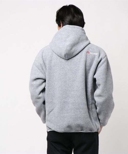 SY32 by SWEET YEARS(エスワイサーティトゥバイスィートイヤーズ)の「【73】【SY32 by SWEET YEARS】POLARTEC REVERSIBLE HOODIE(パーカー・メンズ・ブラック/グレー・LARGE/SMALL/MEDIUM/X-LARGE)」の3枚目の写真