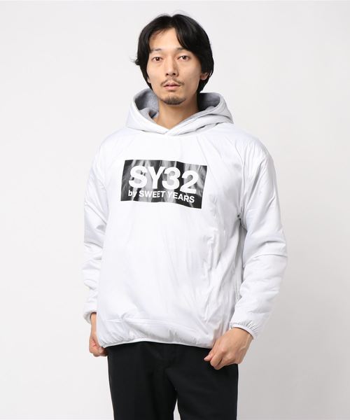 SY32 by SWEET YEARS(エスワイサーティトゥバイスィートイヤーズ)の「【73】【SY32 by SWEET YEARS】POLARTEC REVERSIBLE HOODIE(パーカー・メンズ・ブラック/グレー・LARGE/SMALL/MEDIUM/X-LARGE)」の4枚目の写真