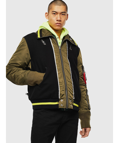 DIESEL（ディーゼル）の「メンズ ウィンタージャケット ジップデザイン  