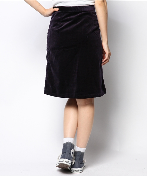 BEAMS BOY（ビームスボーイ）の「BEAMS BOY / 別珍 チェックプリント ラップスカート（スカート・レディース・ワイン/ネイビー・ONE SIZE）」の6枚目の写真