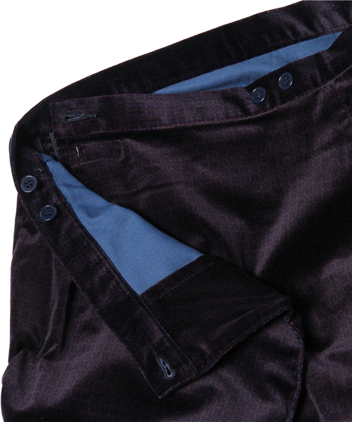 BEAMS BOY（ビームスボーイ）の「BEAMS BOY / 別珍 チェックプリント ラップスカート（スカート・レディース・ワイン/ネイビー・ONE SIZE）」の10枚目の写真