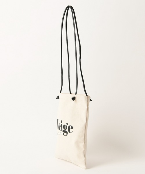 one after another NICE CLAUP（ワンアフターアナザーナイスクラップ）の「合皮紐ロゴトート（トートバッグ・レディース・アイボリー/グレー/ブラウン・FREE）」の5枚目の写真