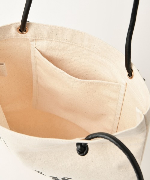 one after another NICE CLAUP（ワンアフターアナザーナイスクラップ）の「合皮紐ロゴトート（トートバッグ・レディース・アイボリー/グレー/ブラウン・FREE）」の10枚目の写真