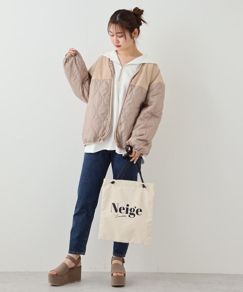 one after another NICE CLAUP（ワンアフターアナザーナイスクラップ）の「合皮紐ロゴトート（トートバッグ・レディース・アイボリー/グレー/ブラウン・FREE）」の12枚目の写真