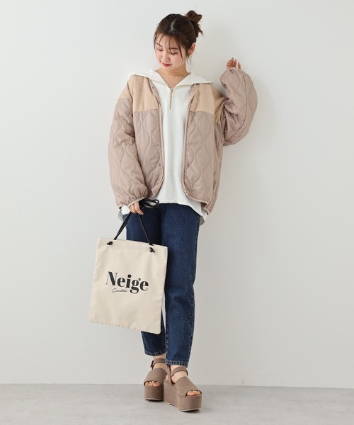 one after another NICE CLAUP（ワンアフターアナザーナイスクラップ）の「合皮紐ロゴトート（トートバッグ・レディース・アイボリー/グレー/ブラウン・FREE）」の13枚目の写真