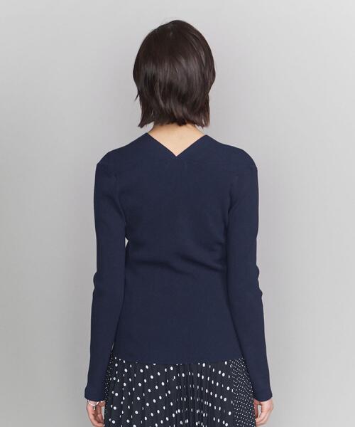 ビューティアンドユース ユナイテッドアローズ BEAUTY＆YOUTH UNITED ARROWS BY 14ゲージ リブVネックニットプルオーバー BEAUTY&YOUTH UNITED ARROWS（ビューティーアンドユース