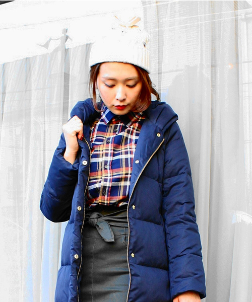 CROON A SONG（クルーンアソング）の「ビエラチェックブラウス（シャツ/ブラウス・レディース・ホワイト/ネイビー/レッド・38）」の13枚目の写真