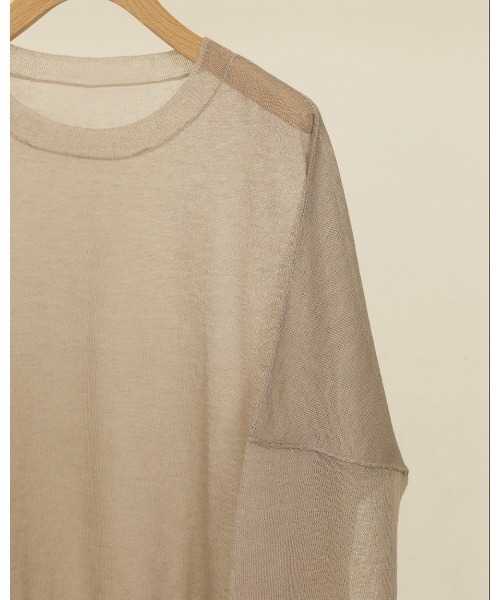 TODAYFUL（トゥデイフル）の「シアードルマンニット（ニット/セーター・レディース・キナリ/ライトグレー/オレンジ・FREE）」の12枚目の写真