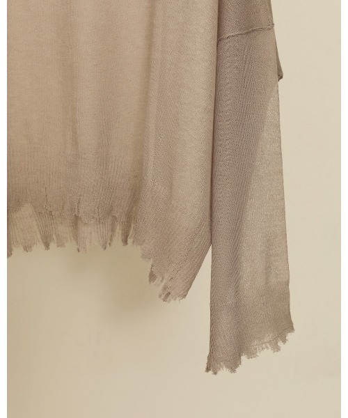 TODAYFUL（トゥデイフル）の「シアードルマンニット（ニット/セーター・レディース・キナリ/ライトグレー/オレンジ・FREE）」の13枚目の写真