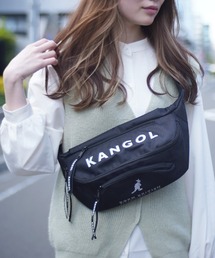 【KANGOL/カンゴール】メッシュポケット ＢＩＧロゴ ボディバッグ