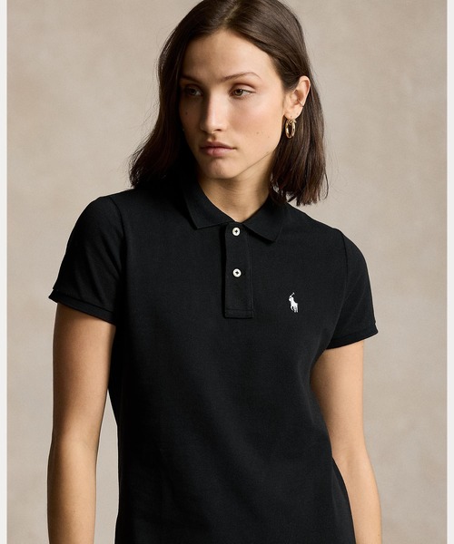 POLO RALPH LAUREN(ポロ ラルフ ローレン)の「コットン メッシュ ポロドレス(ワンピース・レディース・ブラック系1・X-LARGE/X-SMALL/LARGE/MEDIUM/SMALL)」の7枚目の写真