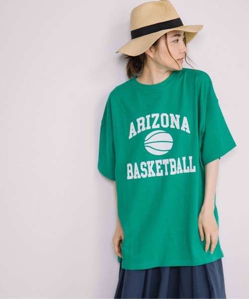 miniyu(ミニュウ)の「【WEB限定】ARIZONA ロゴスウェット(スウェット・レディース・ネイビー/グレー/ブルー/グリーン・FREE)」の1枚目の写真