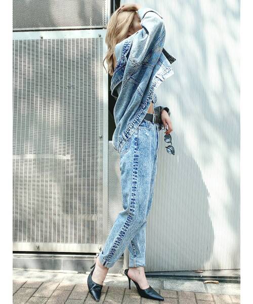 GYDA(ジェイダ)の「ケミカルペグトップデニムパンツ(デニムパンツ・レディース・ブラック/ライトブルー・X-SMALL/SMALL/MEDIUM)」の15枚目の写真