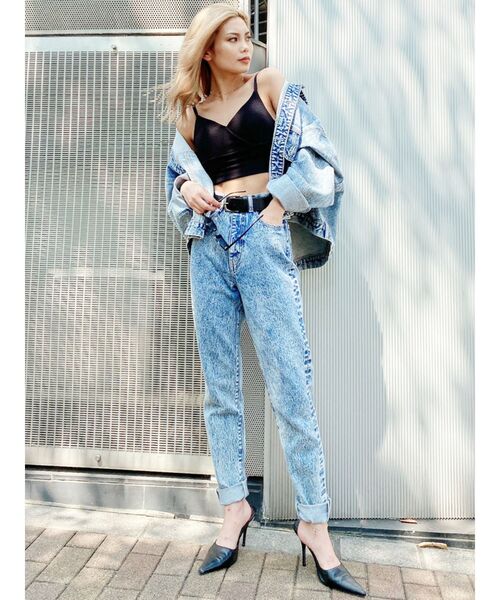 GYDA(ジェイダ)の「ケミカルペグトップデニムパンツ(デニムパンツ・レディース・ブラック/ライトブルー・X-SMALL/SMALL/MEDIUM)」の17枚目の写真