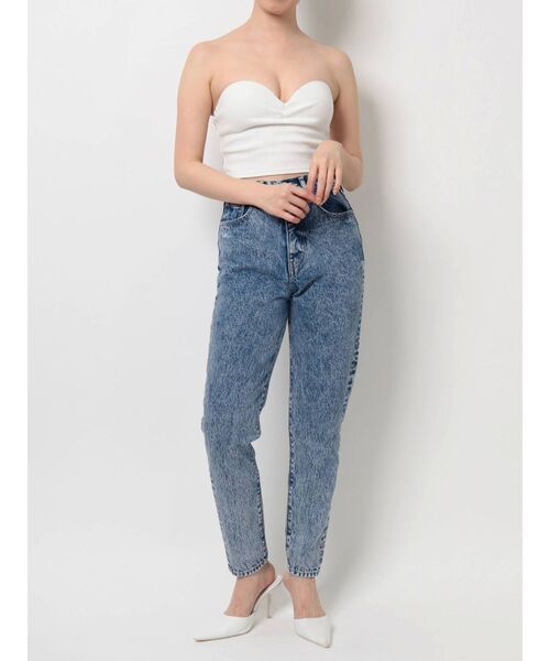 GYDA(ジェイダ)の「ケミカルペグトップデニムパンツ(デニムパンツ・レディース・ブラック/ライトブルー・X-SMALL/SMALL/MEDIUM)」の19枚目の写真