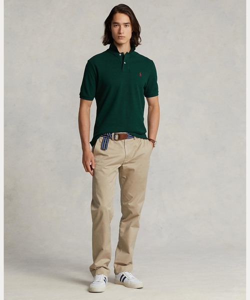 POLO RALPH LAUREN（ポロ ラルフ ローレン）の「カスタム スリム フィット メッシュ ポロシャツ（ポロシャツ・メンズ・グリーン・LARGE/MEDIUM/SMALL/X-LARGE/XX-LARGE/X-SMALL）」の6枚目の写真