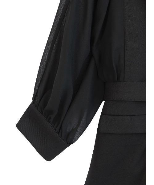 Ameri（アメリ）の「SHEER DOLMAN JACKET（テーラードジャケット・レディース・ブラック/ライトイエロー/グリーン・FREE）」の20枚目の写真