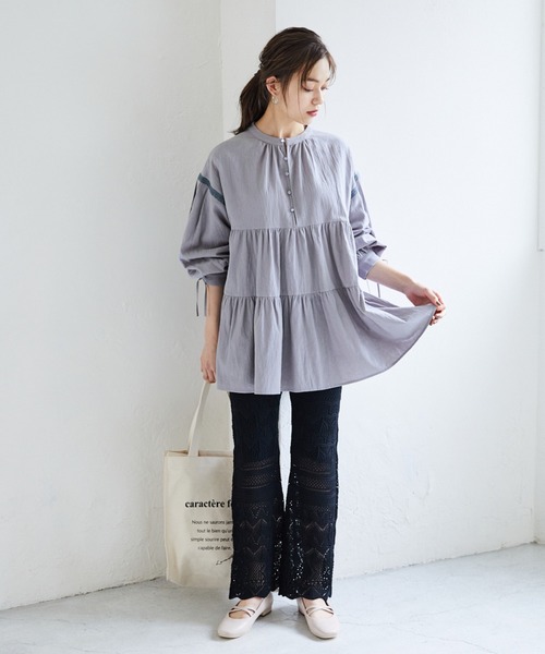 Heather（ヘザー）の「ボリュームチュニックブラウス_895797