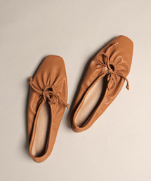 VENCEEXCHANGE | フラットシャーリングレースアップ(パンプス)