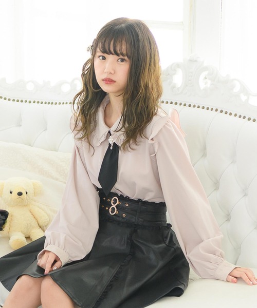 ロジータ ROJITA ネクタイ付きブラウス （グリーン） ロジータ ROJITA ネクタイ付きブラウス （グリーン