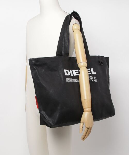 DIESEL（ディーゼル）の「ブラックコーティング メンズ トートバッグ