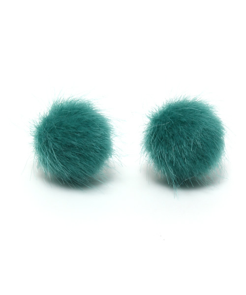 mystic（ミスティック）の「ミンクプチピアス（ピアス（両耳用）・レディース・ネイビー/グリーン/オフホワイト・ﾌﾘ-）」の3枚目の写真