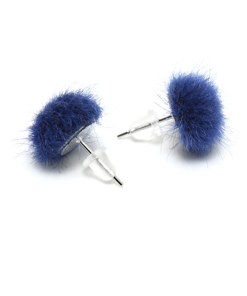 mystic（ミスティック）の「ミンクプチピアス（ピアス（両耳用）・レディース・ネイビー/グリーン/オフホワイト・ﾌﾘ-）」の4枚目の写真