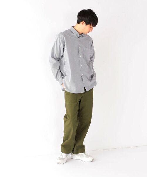 SHIPS any(シップス エニィ)の「SHIPS any: オーガニック RENU リラックス レギュラー シャツ◇(シャツ/ブラウス・メンズ・ブラック/ダークグレー/ネイビー/コバルトブルー・SMALL/MEDIUM/LARGE/X-LARGE)」の9枚目の写真