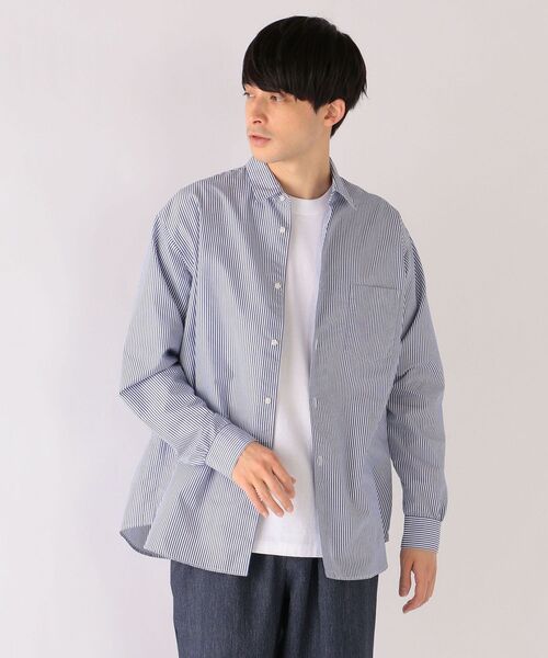 SHIPS any(シップス エニィ)の「SHIPS any: オーガニック RENU リラックス レギュラー シャツ◇(シャツ/ブラウス・メンズ・ブラック/ダークグレー/ネイビー/コバルトブルー・SMALL/MEDIUM/LARGE/X-LARGE)」の17枚目の写真