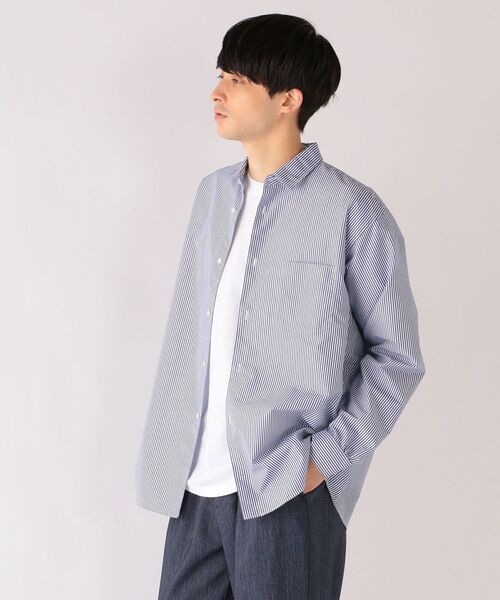 SHIPS any(シップス エニィ)の「SHIPS any: オーガニック RENU リラックス レギュラー シャツ◇(シャツ/ブラウス・メンズ・ブラック/ダークグレー/ネイビー/コバルトブルー・SMALL/MEDIUM/LARGE/X-LARGE)」の18枚目の写真